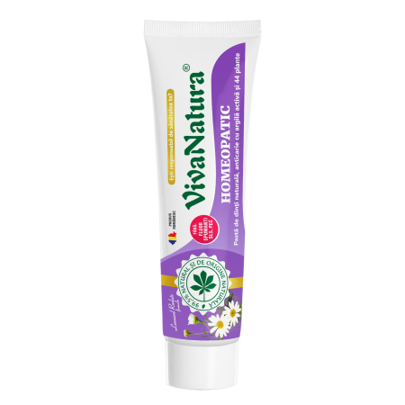 Frumusete si ingrijire - VivaNatura GennaDent Pasta De Dinti Cu Argila Activa Si 44 Plante x 80 ml