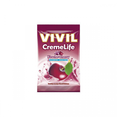 Bomboane - Vivil Creme Life Bomboane Cremoase Cu Cirese Fara Zahar x 90 g
