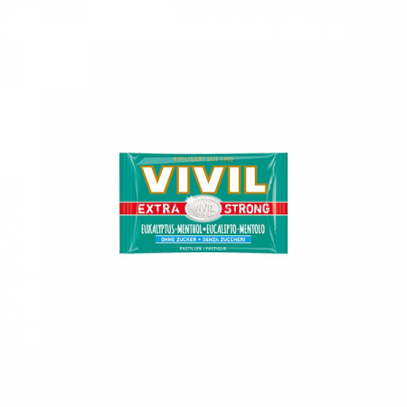 Bomboane - Vivil Extra Strong Bomboane Cu Eucalipt si Mentol Fara Zahar x 25 g