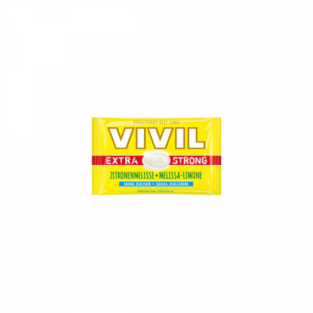 Bomboane - Vivil Extra Strong Bomboane Cu Lamaie Si Melissa Fara Zahar x 25 g