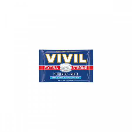 Bomboane - Vivil Extra Strong Bomboane Cu Menta Naturala Fara Zahar x 25 g