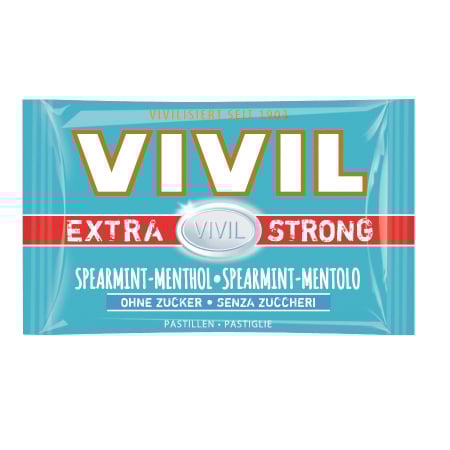 Dieta, nutritie si wellness - Vivil Extra Strong Bomboane Cu Menta si Mentol Fara Zahar x 25 g