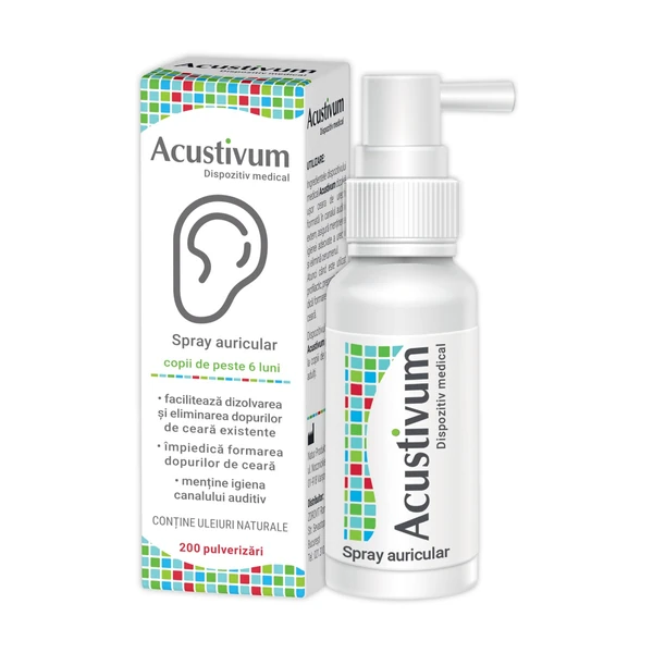 Afectiuni ORL - Zdrovit Acustivum Spray Auricular x 20 ml