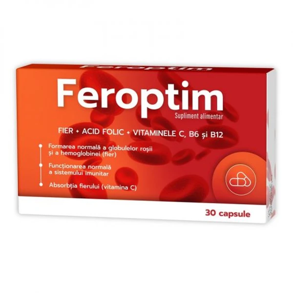 Afectiuni metabolice - Zdrovit Feroptim x 30 cps.