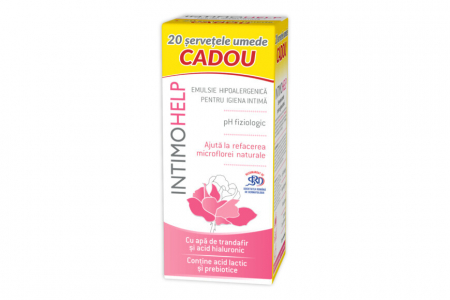 Igiena si ingrijire intima - Zdrovit Intimohelp Emulsie Hipoalergenica Pentru Igiena Intima x 400 ml + Servetele Umede Cadou