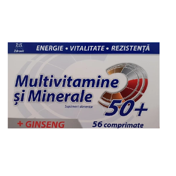 Vitamine si minerale - Zdrovit Multivitamine + Minerale Cu Ginseng 50+ x 56 cpr.