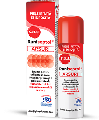 Afectiuni dermatologice - Zdrovit Raniseptol Arsuri SOS Spuma x 150 ml