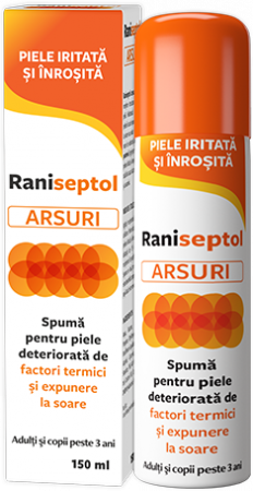 Afectiuni dermatologice - Zdrovit Raniseptol Arsuri Spuma x 150 ml