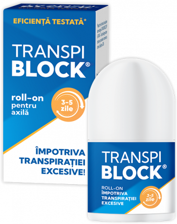 Ingrijire corporala - Zdrovit Transpiblock Roll-On Impotriva Transpiratiei Excesive x 50 ml