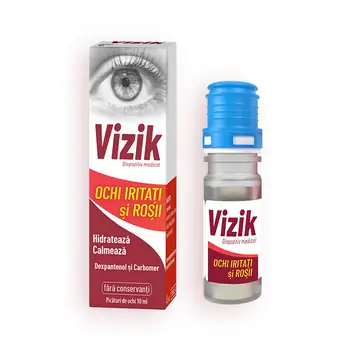 Igiena oculara si ORL - Zdrovit Vizik Ochi Iritati si Rosii x 10 ml