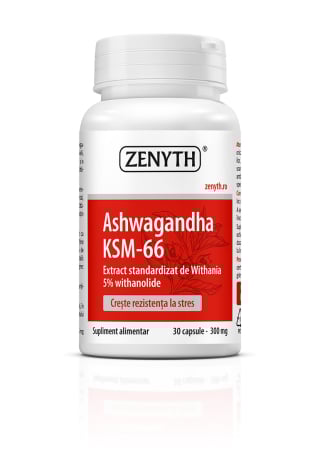 Afectiuni neurovegetative - Zenyth Ashwagandha KSM-66 300 mg x 30 cps.
