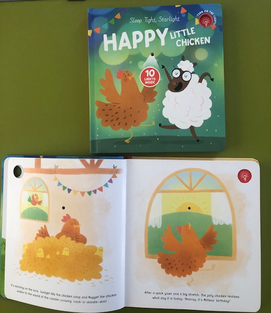 arte cu beculete Happy little chicken [4]