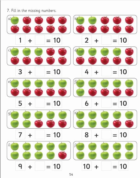 Caiet de lucru matematica numere WORK BOOK - RECEPTION - NUMBERS [3]