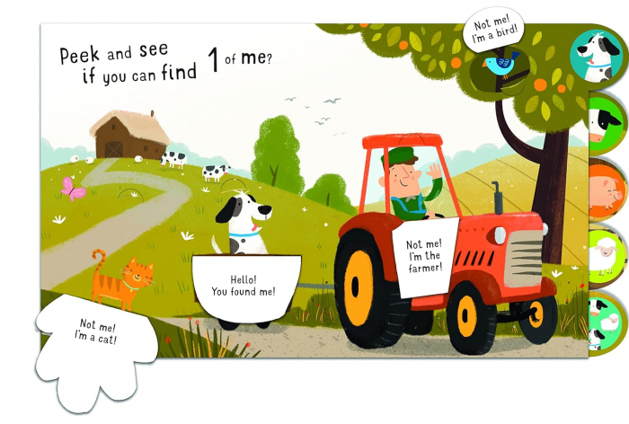 Carte cartonata cu clapete Seek  Peek Farm Board book [3]