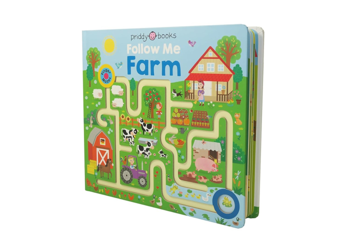 Carte cartonata cu labirint Follow Me Farm(Follow Me Maze Books) [4]