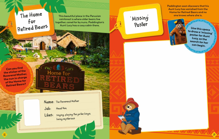 Carte cu activitati si stickere Paddington in Peru: Movie Sticker Activity Book [2]