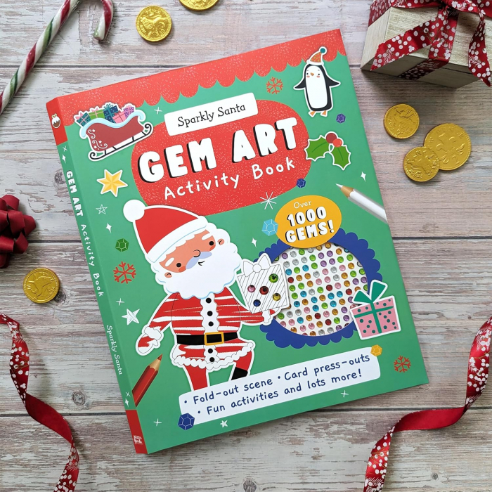 Carte cu cristale Mos Craciun Gem Sticker Activity Book - Santa [8]