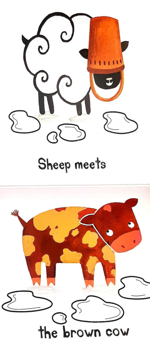 Carte cu jucarie zornaitoare pentru dentitie Rattle Sheep [2]