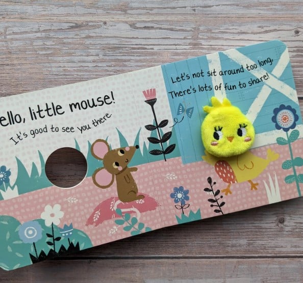 Carte cu marioneta pentru deget Finger puppet Chick [3]