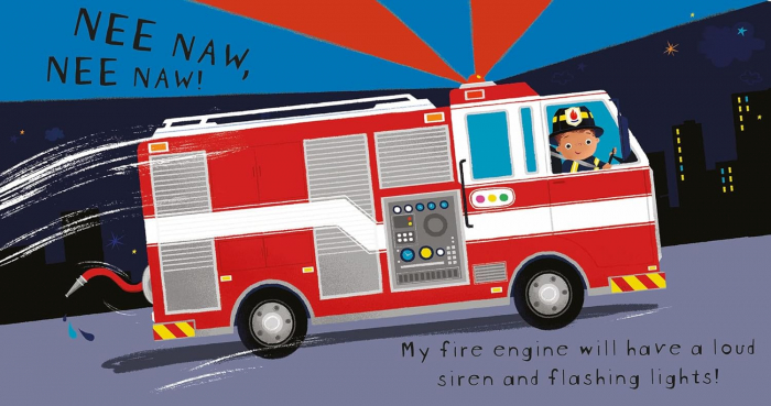 Carte cu pagini cartonate I want to be a firefighter [2]