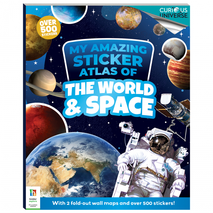 Incredible Sticker Atlas: World and Spaceby Hinkler Pty Ltd ISBN 9781488953118 [1]