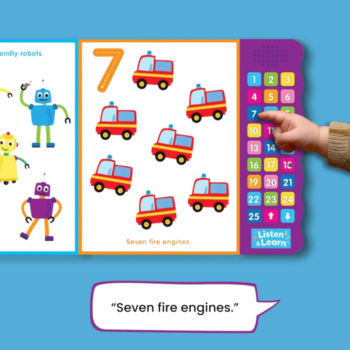 Carte cu sunete 27-Button Sound Book Let's Learn 123s [2]