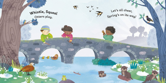 Carte cu sunete Primavara Seasons and Sounds Listen to Spring [4]