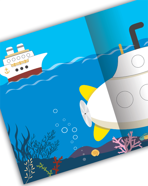 Carte de colorat cu stickere Little Baby’s Things That Go Colouring Book [4]