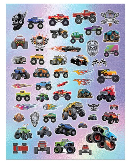 Carte de colorat cu stickere Monster machines [3]