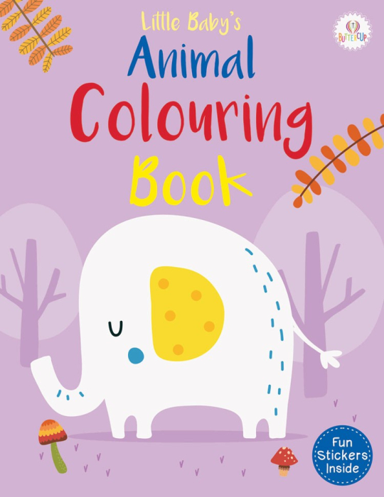 Carte de colorat plus stickere Little Baby’s: Animal Colouring Book [1]