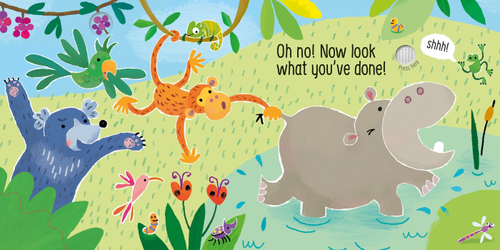 Don't Tickle the Hippo! usborne [4]