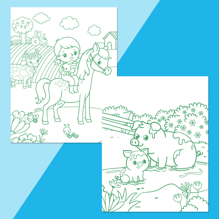 Colour-Me-Magnets Farmyardage: 3-5by Hinkler Pty Ltd [3]