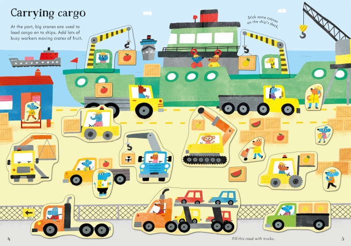 Little First Stickers Diggers and Cranes [2]