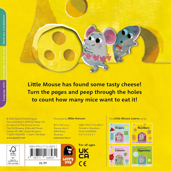 Numbers: A peep-through book (Little Mouse Learns) [5]