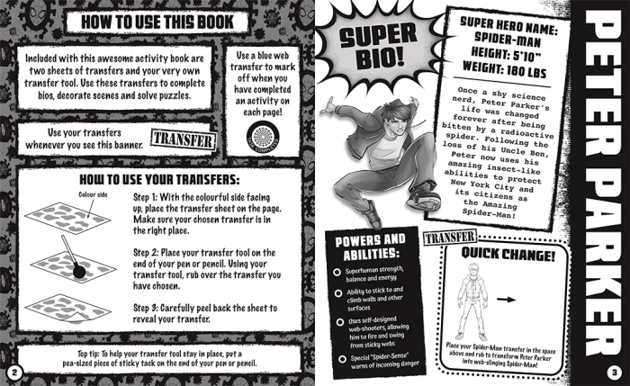 Marvel Spider-Man: Transfer Activities [2]