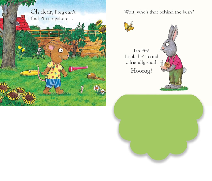 Pip and Posy: Where Are You? In the Garden (A Felt Flaps Book)   Axel Scheffler  [3]
