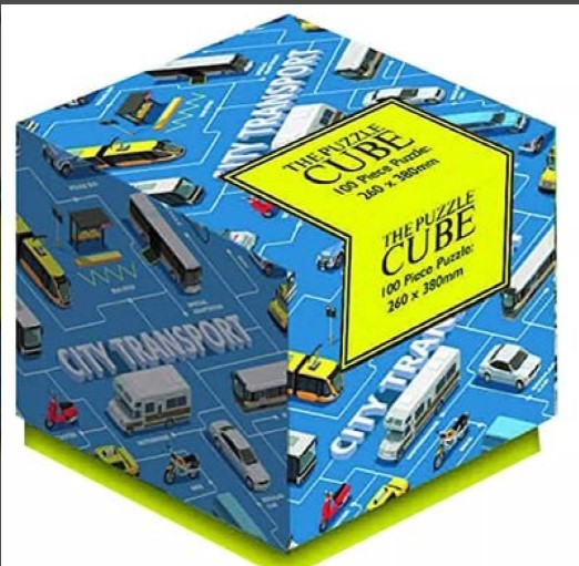 Puzzel 100 Pc Cube Jigsaw - Transport [2]
