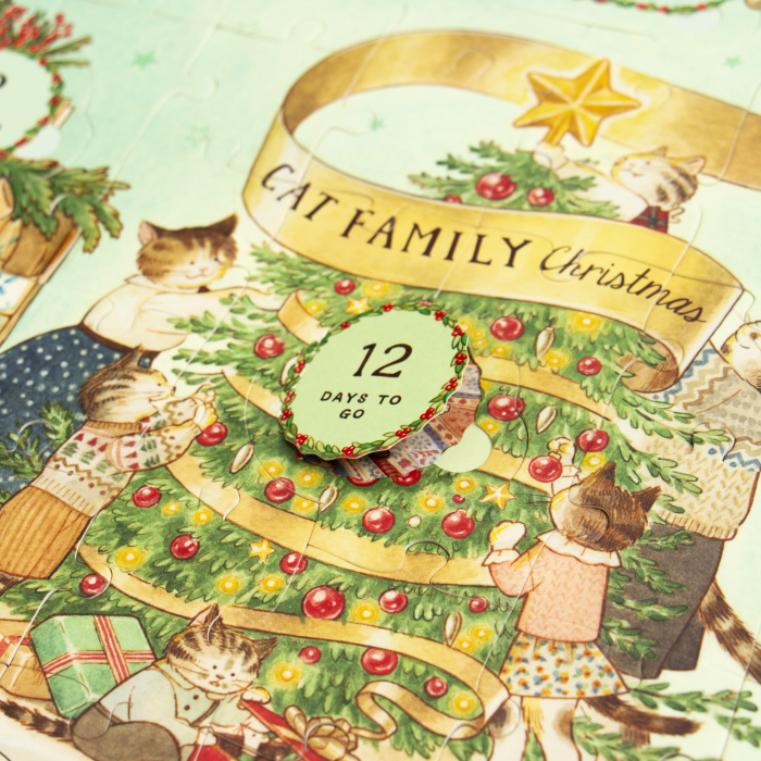 Puzzel cu clapete plus carte Cat Family Christmas Lift-The-Flap Puzzle: Count Down to Christmas [2]