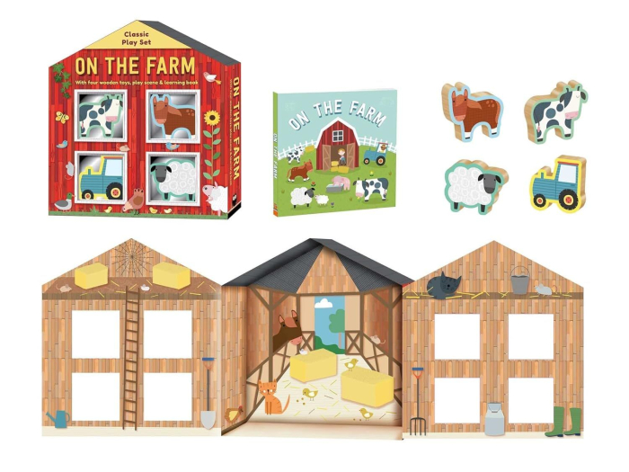 Wooden Toy Play Set. On the farm [2]