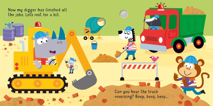 Usborne Sound book Let's go on a Digger [4]