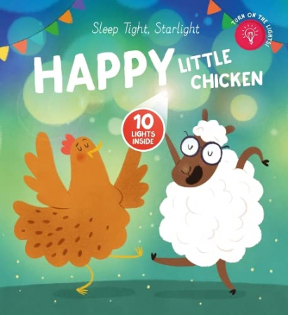 Primele lecturi si carti adolescenti - arte cu beculete Happy little chicken