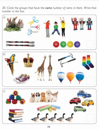 Caiet de lucru matematica numere WORK BOOK - RECEPTION - NUMBERS [1]