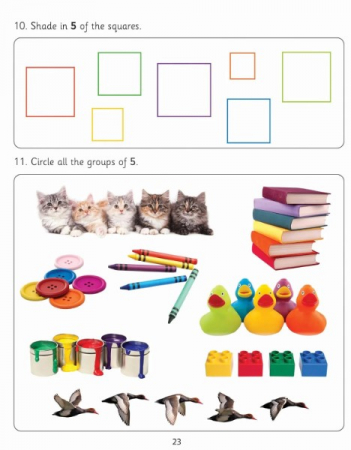 Caiet de lucru matematica numere WORK BOOK - RECEPTION - NUMBERS [3]