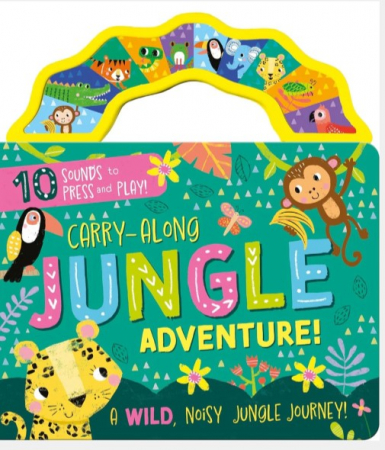 Carti pe categorii de varsa - Carry-Along Jungle Adventure – Children’s 10 Button Sound Book