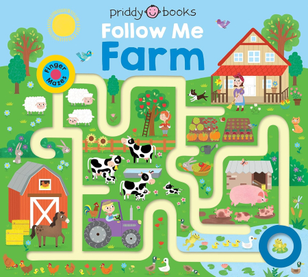 Toate Produsele - Carte cartonata cu labirint Follow Me Farm(Follow Me Maze Books)