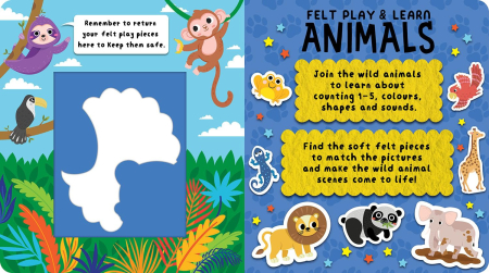Felt play and learn animals [3]