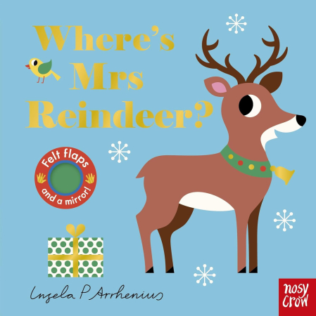 carti senzoriale - Carte cu clapete senzoriale Where's Mrs Reindeer? (Felt Flaps)