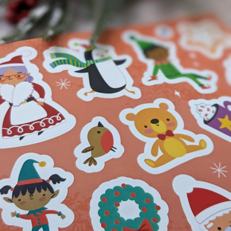 Carte cu cristale Mos Craciun Gem Sticker Activity Book - Santa [3]