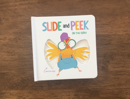 Primele lecturi si carti adolescenti - Carte cu glisor Slide and peek on the farm