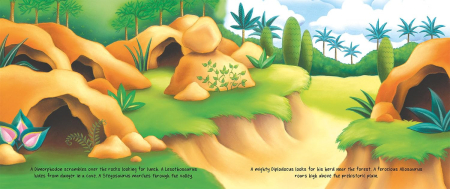 Carte cu magneti Magnetic Dinosaur Island (Magnetic Play & Learn) [3]